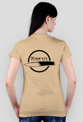 Koszulka damska Knives.pl (czarny nadruk)