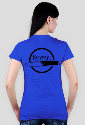 Koszulka damska Knives.pl (czarny nadruk)