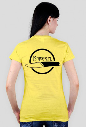 Koszulka damska Knives.pl (czarny nadruk)