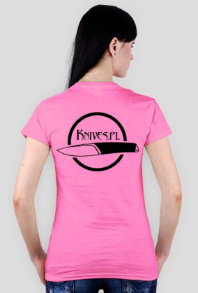 Koszulka damska Knives.pl (czarny nadruk)