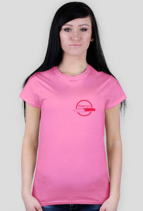 Koszulka damska Knives.pl (różowy nadruk)