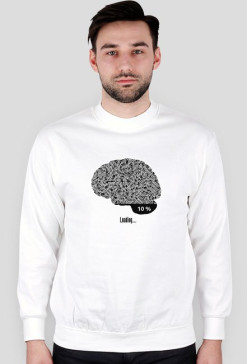 Bluza męska Brain Loading biała