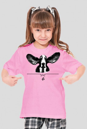 BasiaTheDog - T-Shirt dziecięcy "Dog Ears"