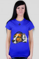 BasiaTheDog - T-Shirt damski "Music Dog"