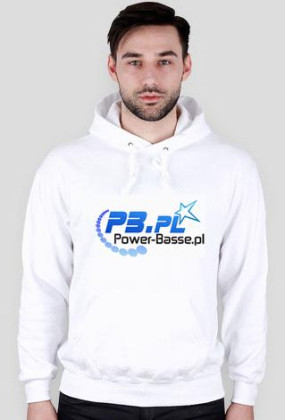 PB.pl biała bluza dla mężczyzn