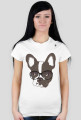 BasiaTheDog - T-Shirt damski #frenchbulldog