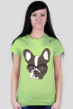 BasiaTheDog - T-Shirt damski #frenchbulldog