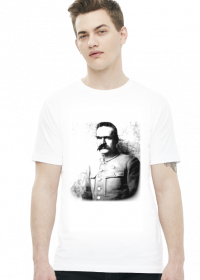 Józef Piłsudski koszulka biala