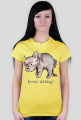 BasiaTheDog - T-Shirt damski "french sh..dog!"