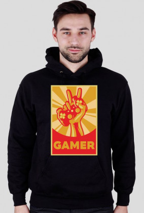 Bluza Męska z Kapturem. Gamer.