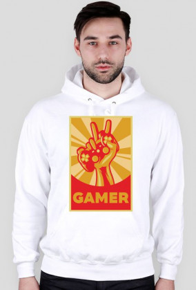 Bluza Męska z Kapturem. Gamer.