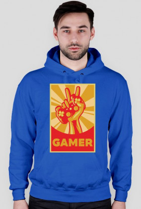 Bluza Męska z Kapturem. Gamer.