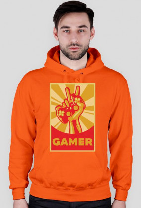 Bluza Męska z Kapturem. Gamer.