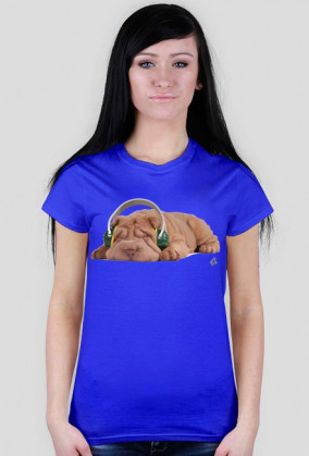 BasiaTheDog - t-shirt damski #listentomusic