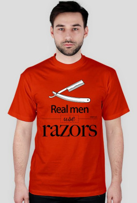 Koszulka męska Razor (czarny nadruk)
