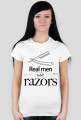 Koszulka damska Razor (czarny nadruk)