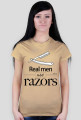 Koszulka damska Razor (czarny nadruk)