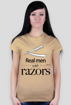 Koszulka damska Razor (czarny nadruk)