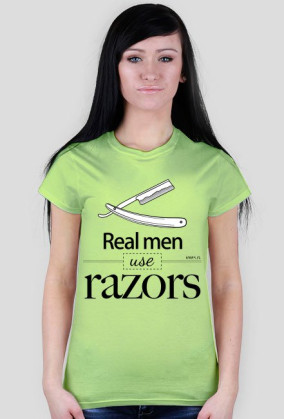 Koszulka damska Razor (czarny nadruk)