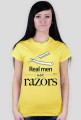 Koszulka damska Razor (czarny nadruk)