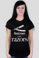 Koszulka damska Razor (biały nadruk)