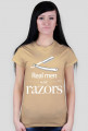 Koszulka damska Razor (biały nadruk)