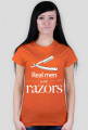 Koszulka damska Razor (biały nadruk)