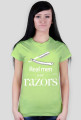Koszulka damska Razor (biały nadruk)