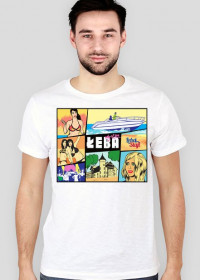 GTA: Łeba City koszulka męska SLIM (kolory do wyboru)