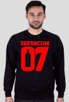 Serdeczne 07 czerwone bluza