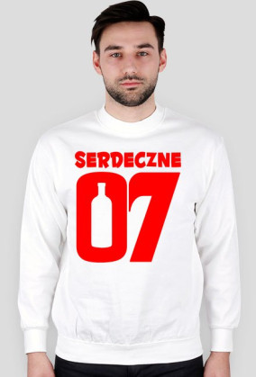 Serdeczne 07 czerwone bluza