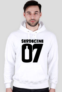 Serdeczne 07 czarne bluza z kapturem