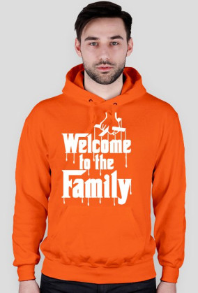 Welcome białe bluza z kapturem