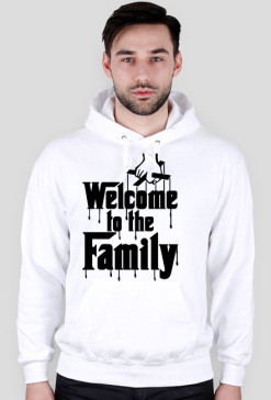 Welcome czarne bluza z kapturem
