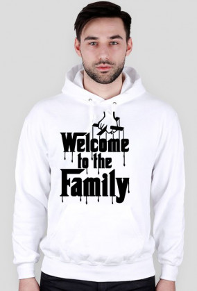 Welcome czarne bluza z kapturem