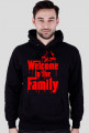 Welcome czerwone bluza z kapturem