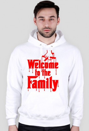 Welcome czerwone bluza z kapturem