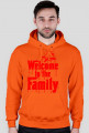 Welcome czerwone bluza z kapturem