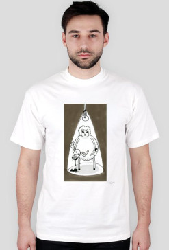 zdobycz - t-shirt męski, wąski kołnierzyk