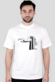 macki - t-shirt męski, wąski kołnierzyk