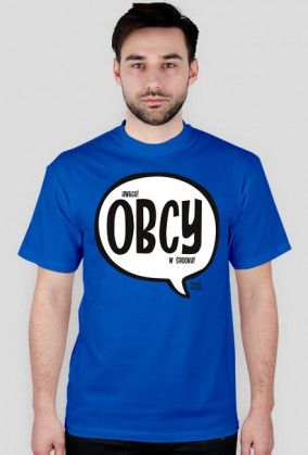 uwaga OBCY w środku - Szalone Koszulki