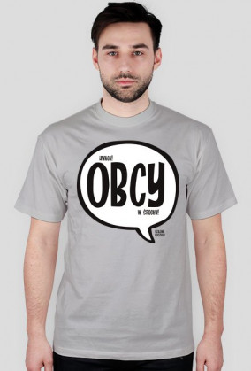 uwaga OBCY w środku - Szalone Koszulki