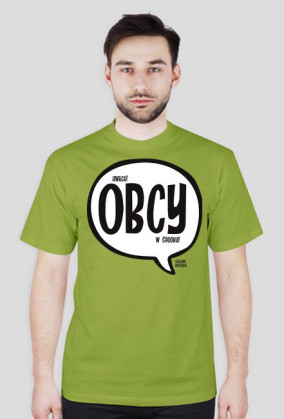 uwaga OBCY w środku - Szalone Koszulki