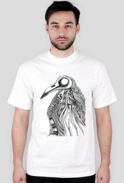 bigeye - t-shirt męski, wąski kołnierzyk