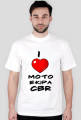 Koszulka Love Moto Ekipa / biała