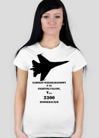T-shirt damski F-16