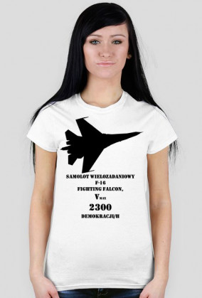 T-shirt damski F-16
