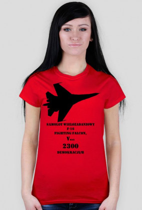 T-shirt damski F-16
