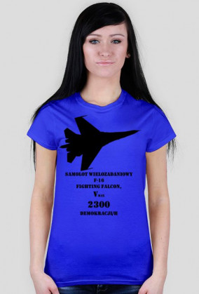 T-shirt damski F-16
