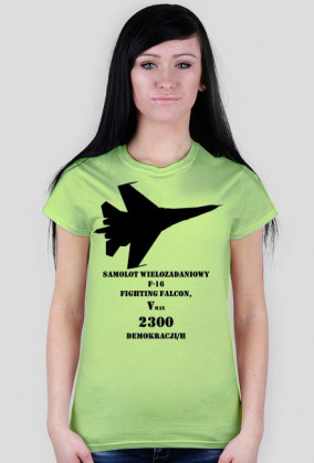 T-shirt damski F-16